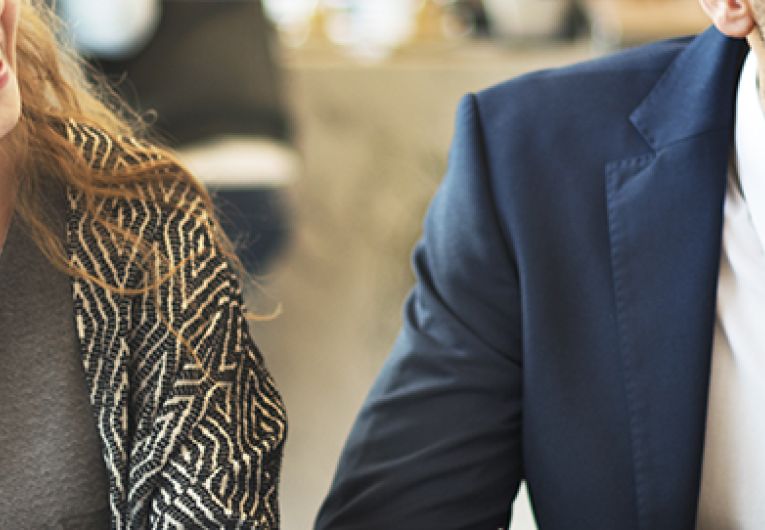 employees at conference table